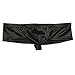 iEFiEL Mens Shiny Cap Cover Bulge Pouch Low Rise Mini Bikini Briefs Lingerie Underwear Black XXL