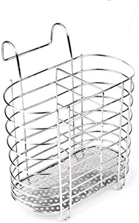 Rainbow Love Creative Stainless Steel Kitchen Utensil Holder Drainer Cutlery Stand Draining Basket (Round)