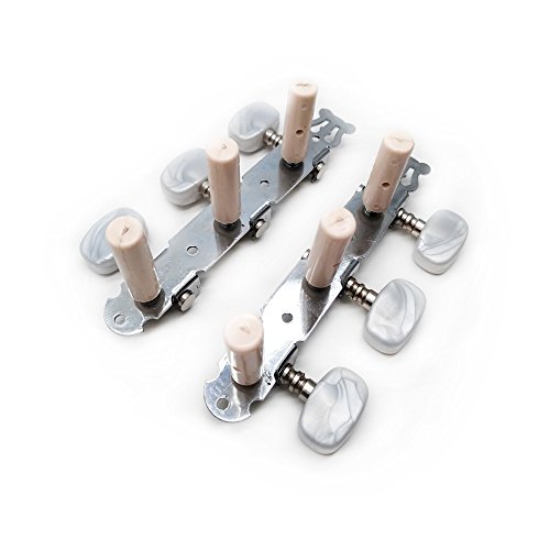 Timiy 2Pcs Adjustable Classical Guitar Tuning Pegs Set Classic Guitar Tuners Replacement