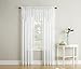 No. 918 Erica Crushed Voile Ascot Beaded Sheer Rod Pocket Curtain Valance