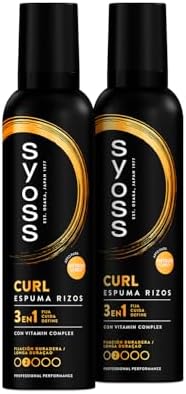 - Flex Curls Foam - Caracóis perfeitamente definidos sem frisos - 2 peças de 250ml - Cabelo como acabado de sair do cabeleireiro