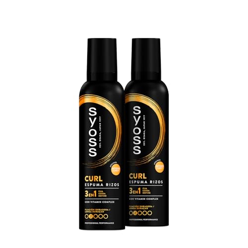 - Espuma Rizos Flex - Rizos Perfectamente Definidos Sin Encrespamiento - 2uds de 250ml - Cabello como recién salido de la peluquería