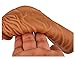 Reusable Condom Penis Sleeve Extender,Couple Membrum Penis Case Cover Dick Overstriking Erection Ipsism Sexual Intrest Stick Wand Fun Rod Sleeve (Brown)