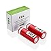 EBL Smart Lithium Battery Charger with 1600mAh 18500 Rechargeable Li-ion Batteries, 2 Pack