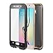 Galaxy S6 Waterproof Case,Easylife 6.6 feet Underwater IP 68 Certified Waterproof Dirtproof Shockproof Snowproof Full Sealed Cover Case for Samsung Galaxy S6 (Black)