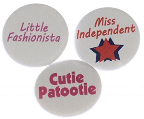 A&T Designs Set of 3 Fashionista Cutie Miss Independent Girl 2.25" Keychains
