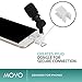 Movo Bundle Featuring The SmartMic Microphone with Lightning Dongle Clip for iPhone 7, iPhone 7 Plus, iPhone 8, iPhone X, XS, XS Max, 11, 11 Pro, and Other iOS Devices (Black)