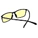 GAMEKING Classic 2006 Blue Light Blocking Computer Glasses Gaming Glasses with Anti Glare Amber Tint Lens TR90 Frame Black for Digital Eye Strain Eye Fatigue Relief Sleep Better Men Women
