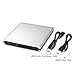 Keta External CD Drive Burner Portable CD Player CD ROM DVD-RW Rewriter with Sturdy Aluminum Housing USB 3.0 SATA Optical Drive for Mac Air Pro Windows 10 / Win7 / Win 8 Desktop Laptop