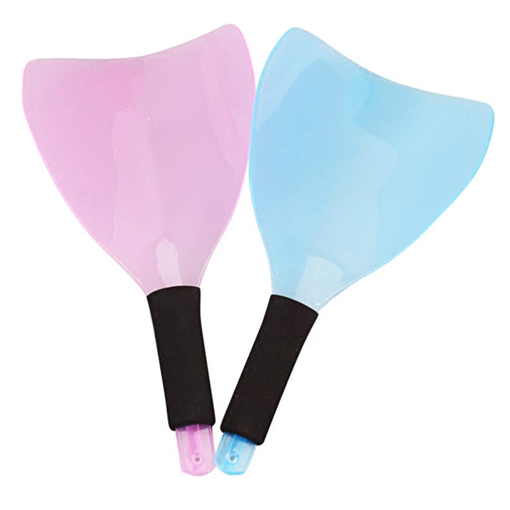 EXCEART 2pcs Face Shield Barber Hair Salon Hairdressing Color Hairspray Face Eyes Cover Plastic Tool Handheld Face Baffles