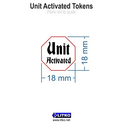 Unit Activated Tokens, Red (10)