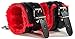 Sxtoy4u New 2017 Luxury 8 Pcs Women Leather & Fur Arm Legs Restraints Set Handcuffs Collar Leash Halloween Costume (Black & Red)