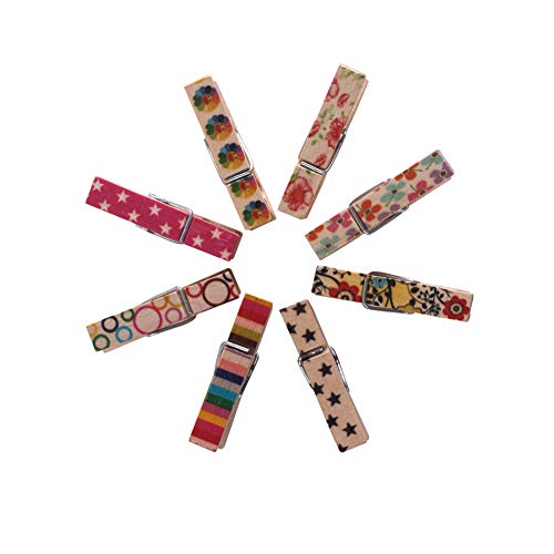 4 ZICOME+100pcs+Colorful+Natural+Clothespin