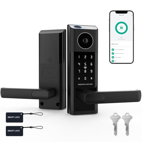 Smart Door Lock with Video Doorbell & Fingerprint,Security Front Door Locks