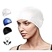 Go-sport Swim Cap Women, Silicon Women Swimming Cap with 3D Ergonomic Design,Long Hair Design for Women Men with Nose Clip& Ear Plugs