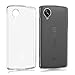 kwmobile Crystal Case Compatible with LG Google Nexus 5 - Soft Flexible TPU Silicone Protective Cover - Matte Transparent
