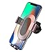 Car Phone Holder, Humixx Gravity Car Mount Air Vent Sensing Gravity Linkage Auto Lock Holder Smart One-Hand Operating for iPhone 11 Pro/XS MAX/XS/XRX/8Plus, Samsung S8/S7/Note and More-Rose Gold