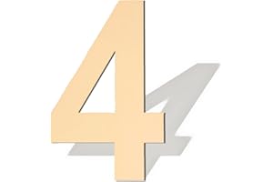 BIUWING 17 inch Large Wooden Numbers, Wood Number, Blank Wooden Number, Wooden Sign Board, Wooden Numbers for Crafts, DIY Projects, Birthday, Party, Wedding Decorations (Number 4)