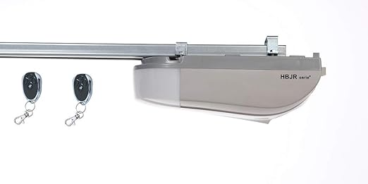 Garagentoröffner 600N bis 8m² und 90 kg Garagentorantrieb + 2 Handsender (Grey)
