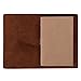 Pocket Travelers Notebook, Refillable Leather Travel Journal for Men & Women, Notebook Cover for Field Notes, Moleskine Small 3.5 x 5.5 Inches, Dark Brown