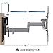 DYNAVISTA Full Motion TV Wall Mount Bracket with Tilting Swivel Articulating Arm up to VESA 200 x 200 mm and 44 lbs for 12 to 40 inch TV Flat Screens and Monitors (Black)