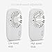 Aluan Handheld Fan Mini Fan Powerful Small Personal Portable Fan Speed Adjustable USB Rechargeable Cooling for Kids Girls Boys Woman Home Office Travel, White