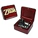 Sinzyo The Legend of Zelda Music Box Vintage Musical Boxs Gift for Birthday Valentine's Day Christmas Day(Wine Red Box)