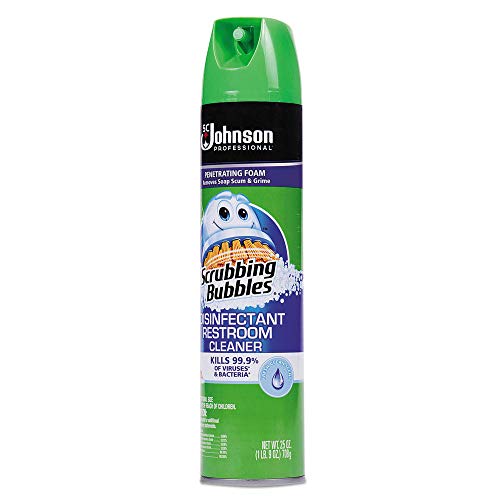 Scrubbing Bubbles 682264 Multi Surface Bathroom Cleaner, Clean Fresh Scent, 25 Oz Aerosol Can, 12/carton