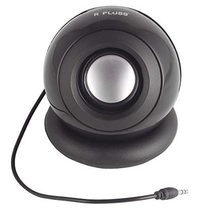R PLUSS VK Electrical (VKE3101) Rock Mini Portable Speaker Compatible with PC, Laptop, Mobile and Tablet (Dark Black)