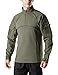 CQR CQ-TOS201-GRN_Large Men's Combat Shirt Tactical 1/4 Zip Assault Military Top Camo EDC TOS201
