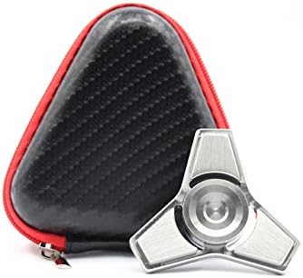 Tri Wings Colorful Fidget Spinner EDC Hand Spinner Toy SS Custom Bearing Fidget Toy with New triangle Bag (Stainess Steel, 3 Wings)