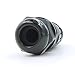COOLWEST Black Plastic Connector Gland IP68 Waterproof,Cable Range 4-7MM, Shielded, Field Installable 2 Pack