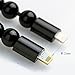Wrist Band Beads Fast USB Charger Cable,Wearable Wristband Jewelry,Fashion Bead Wrist Bracelet USB 2.0 Charger Data Sync Cable For Iphone 7 /7 Plus (Black)