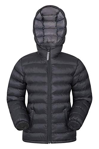 Mountain Warehouse Seasons Kids Padded Puffer Jacket - Boys & Girls Black 3-4 years