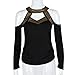 FAPIZI ♥ Women Blouse ♥ Sexy Fashion Long Sleeve Off Shoulder Women Top T Shirt Blouse (L, Black)