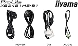 iiyama X2481HS-B 24" Full HD VA LCD Monitor Slim Bezel 6ms HDMI DVI VGA Speakers view 10