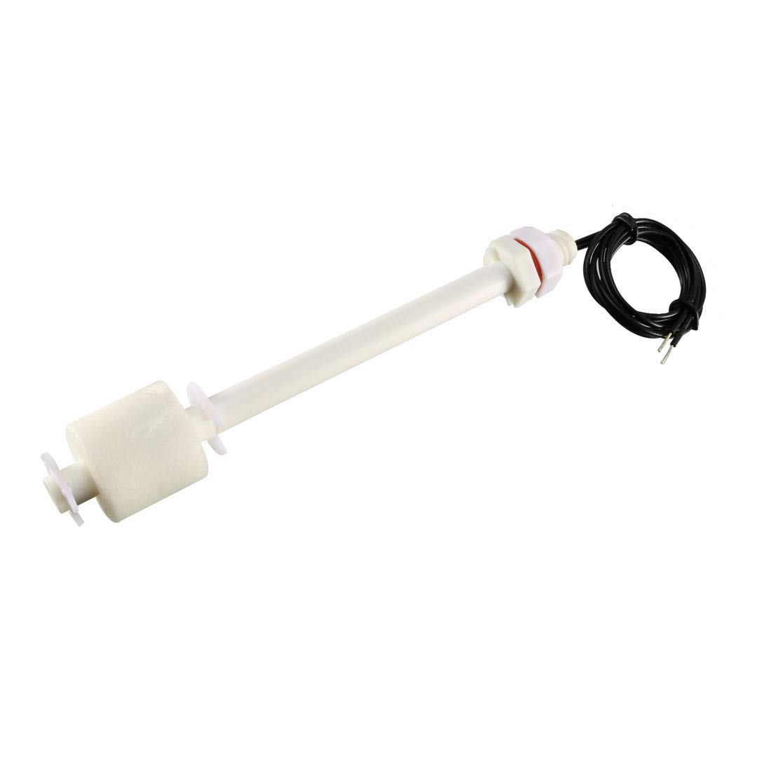Sourcingmap 13.8" Vertical Mount Liquid Level Sensor White Plastic Floating Switch