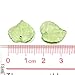 Craftdady 100Pcs Transparent Green Acrylic Leaf Pendants 15x15mm Plastic Leaf Bead Charms with 1.5mm Hole for DIY Jewelry Craft Making
