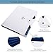 Skydue PP Expanding File Folder Accordion Documents Letters Organizer, 5 Pockets, A4 Size, White