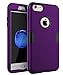 RabeMall Shockproof iPhone 7 Case, Sturdy and Durable and Slim Fit Case for Apple iPhone 7,Purple Black