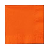 Sunkissed Orange Paper Dinner Napkins