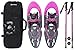 Winterial Yukon Snowshoes 25 Inch Lightweight All Terrain Womenâ€™s Pink Snow Shoes with Carry Bag and Adjustable Poles