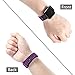 Wepro Bands Compatible with Fitbit Versa SmartWatch, Watch Silicone Replacement Band for Women Men Kids, Small, Black on Plum