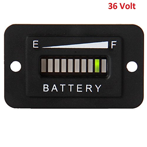 Searon 36v Volt LED Battery Status Charge Indicator Meter Gauge for EZGO ClubCar Yamaha Golf Cart