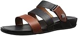 FitFlop Women's Gladdie Slide GLADIATOR Sandal, black/Tan, 8 M US