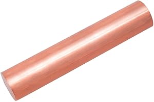 Eoiips 1” Pure Copper Round Rod, 1”Diameter, 9.84" in Length, for Metal Craft & Metal Working Hobbies, 1pcs