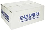 Spectrum C334016N HDPE Institutional Trash Can Liner, 33 gallon Capacity, 40" Length x 33" Width x 16 micron Thick, Natural (Case of 250)
