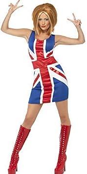 Ginger Spice Girls 90s Costume Size 
