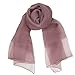 ADVANOVA Ideal Gift for Women Wool Silk Scarf Lightweight Evening Wrap Wedding Sheer Gift Box Purple Old Rose