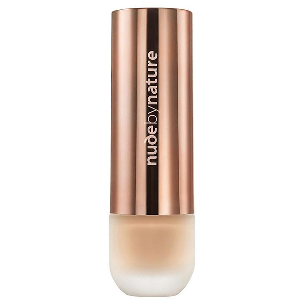 Nude By Nature Flawless Liquid Foundation, dermatologist tested, suitable for sensitive skin, W4 Soft Sand